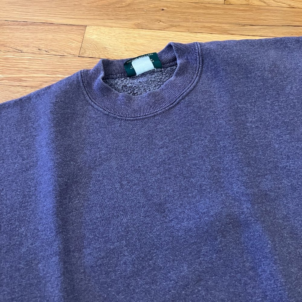 American Eagle Vintage 90s Blank Purple Crewneck USA MADE 50/50 – Unisex Medium